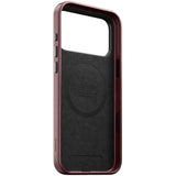 Nomad iPhone 17 Pro Max/iPhone 18 Pro Max Deksel Traditional Leather Case Horween Burgundy
