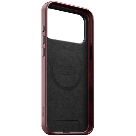 Nomad iPhone 17 Pro Max/iPhone 18 Pro Max Deksel Traditional Leather Case Horween Burgundy