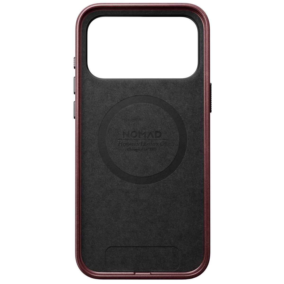 Nomad iPhone 17 Pro Max/iPhone 18 Pro Max Deksel Traditional Leather Case Horween Burgundy