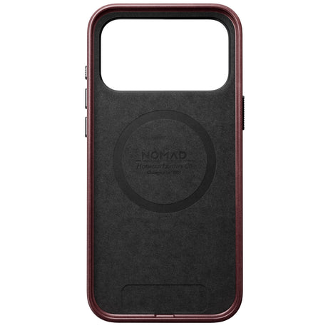 Nomad iPhone 17 Pro Max/iPhone 18 Pro Max Deksel Traditional Leather Case Horween Burgundy