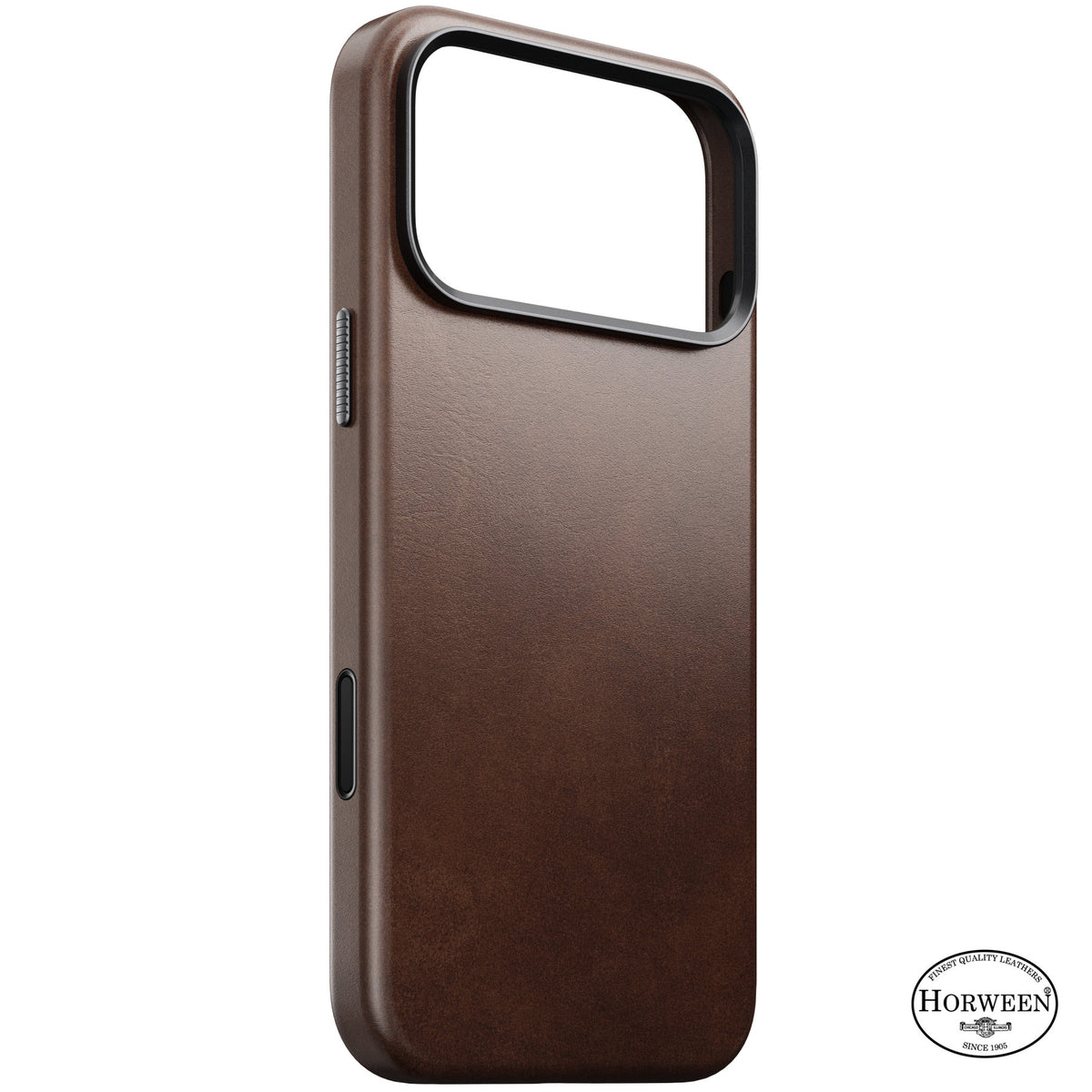 Nomad iPhone 17 Pro Max/iPhone 18 Pro Max Deksel Traditional Leather Case Horween Rustic Brown