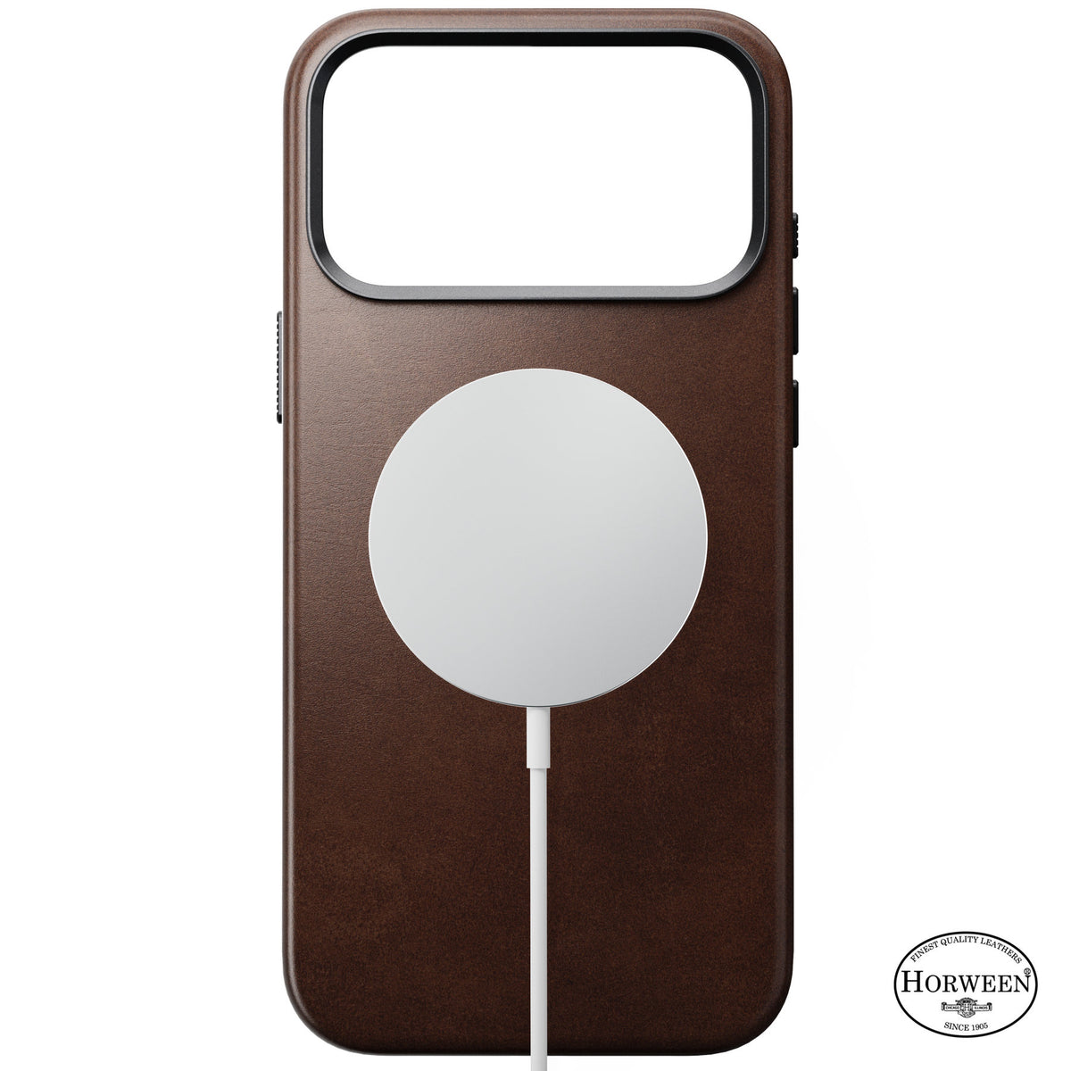 Nomad iPhone 17 Pro Max/iPhone 18 Pro Max Deksel Traditional Leather Case Horween Rustic Brown