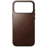 Nomad iPhone 17 Pro Max/iPhone 18 Pro Max Deksel Traditional Leather Case Horween Rustic Brown