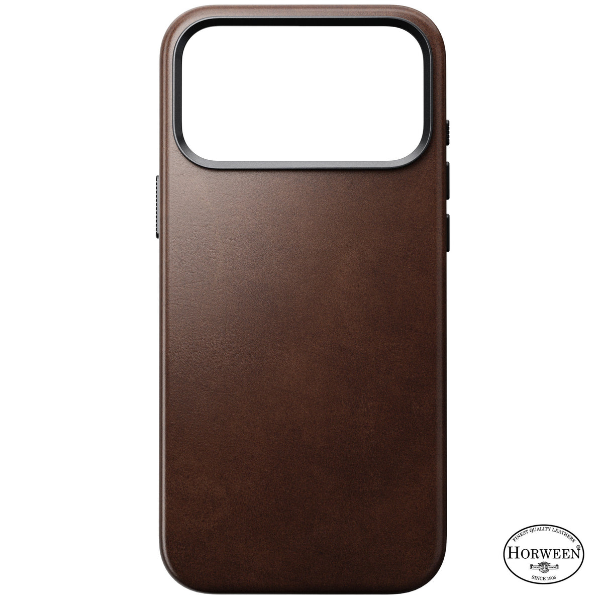 Nomad iPhone 17 Pro Max/iPhone 18 Pro Max Deksel Traditional Leather Case Horween Rustic Brown