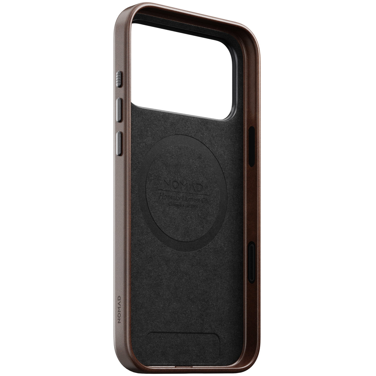 Nomad iPhone 17 Pro Max/iPhone 18 Pro Max Deksel Traditional Leather Case Horween Rustic Brown