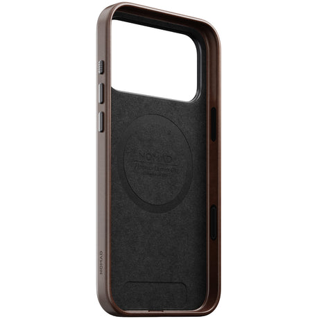 Nomad iPhone 17 Pro Max/iPhone 18 Pro Max Deksel Traditional Leather Case Horween Rustic Brown