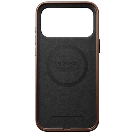 Nomad iPhone 17 Pro Max/iPhone 18 Pro Max Deksel Traditional Leather Case Horween Rustic Brown