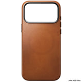 Nomad iPhone 17 Pro Max/iPhone 18 Pro Max Deksel Traditional Leather Case Horween Saddle