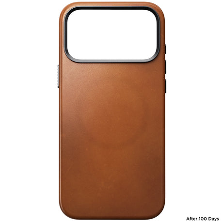 Nomad iPhone 17 Pro Max/iPhone 18 Pro Max Deksel Traditional Leather Case Horween Saddle