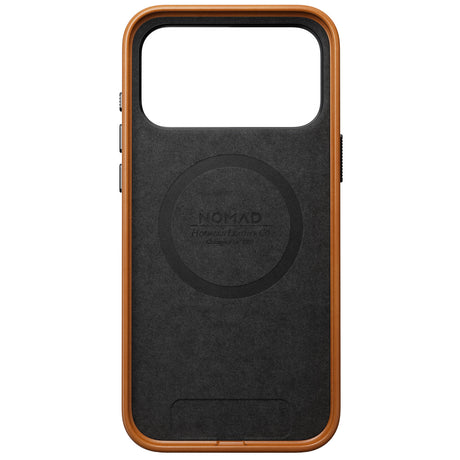 Nomad iPhone 17 Pro Max/iPhone 18 Pro Max Deksel Traditional Leather Case Horween Saddle