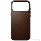 Nomad iPhone 17 Pro Max/iPhone 18 Pro Max Deksel Traditional Leather Case Brun