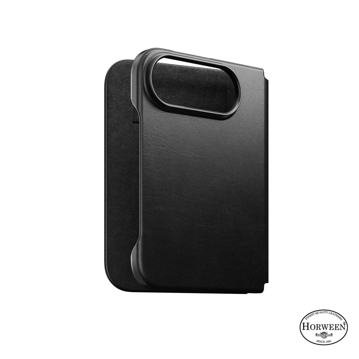 Nomad iPhone Duo Etui Traditional Leather Folio Horween Svart