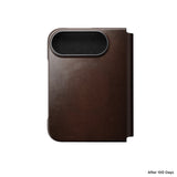 Nomad iPhone Duo Etui Traditional Leather Folio Horween Rustic Brown