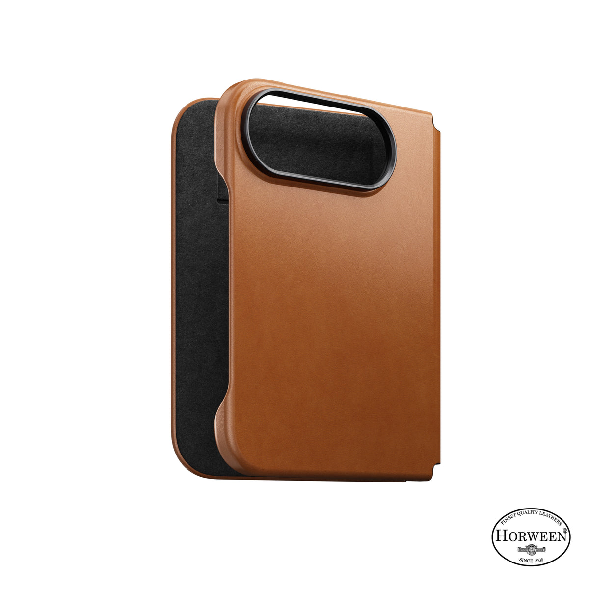 Nomad iPhone Duo Etui Traditional Leather Folio Horween Saddle
