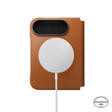 Nomad iPhone Duo Etui Traditional Leather Folio Horween Saddle