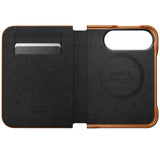 Nomad iPhone Duo Etui Traditional Leather Folio Horween Saddle