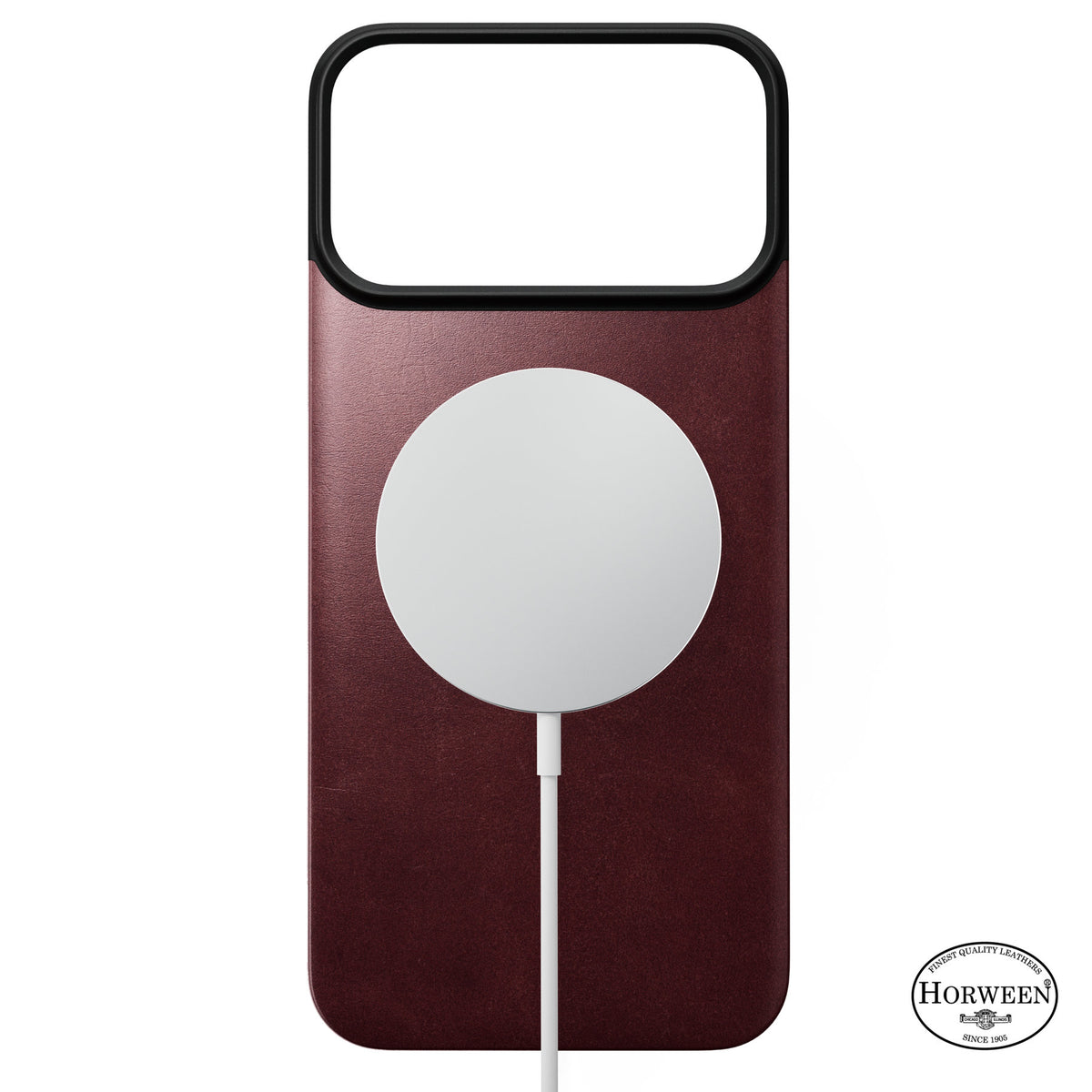 Nomad iPhone 17 Pro Max/iPhone 18 Pro Max Deksel Mag Leather Back Burgundy