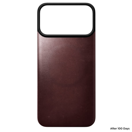 Nomad iPhone 17 Pro Max/iPhone 18 Pro Max Deksel Mag Leather Back Burgundy
