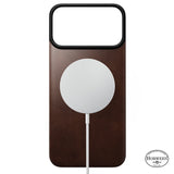 Nomad iPhone 17 Pro Max/iPhone 18 Pro Max Deksel Mag Leather Back Rustic Brown
