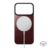 Nomad iPhone 17 Pro/iPhone 18 Pro Deksel Mag Leather Back Burgundy