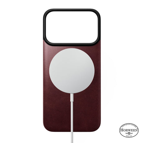 Nomad iPhone 17 Pro/iPhone 18 Pro Deksel Mag Leather Back Burgundy