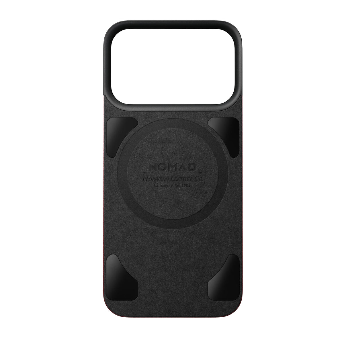 Nomad iPhone 17 Pro/iPhone 18 Pro Deksel Mag Leather Back Burgundy