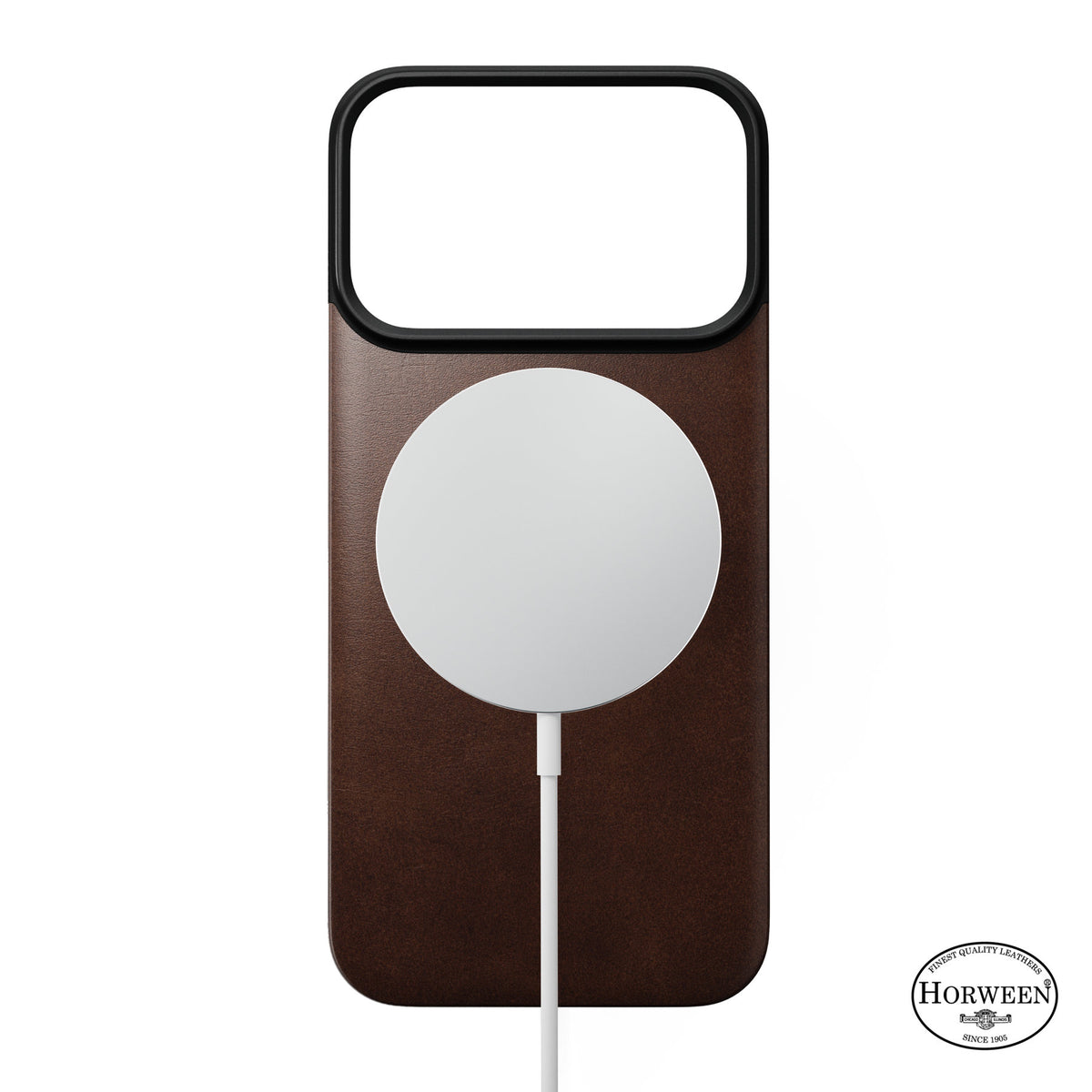 Nomad iPhone 17 Pro/iPhone 18 Pro Deksel Mag Leather Back Rustic Brown
