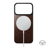 Nomad iPhone 17 Pro/iPhone 18 Pro Deksel Mag Leather Back Rustic Brown