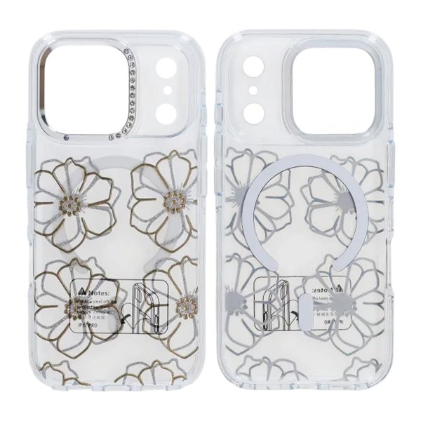 iPhone 17 Pro Deksel Mønster MagSafe Blomster