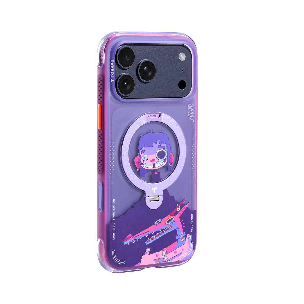 Torras iPhone 17 Pro Max Deksel Ostand Q3 Air Gawx Neon Night Muse