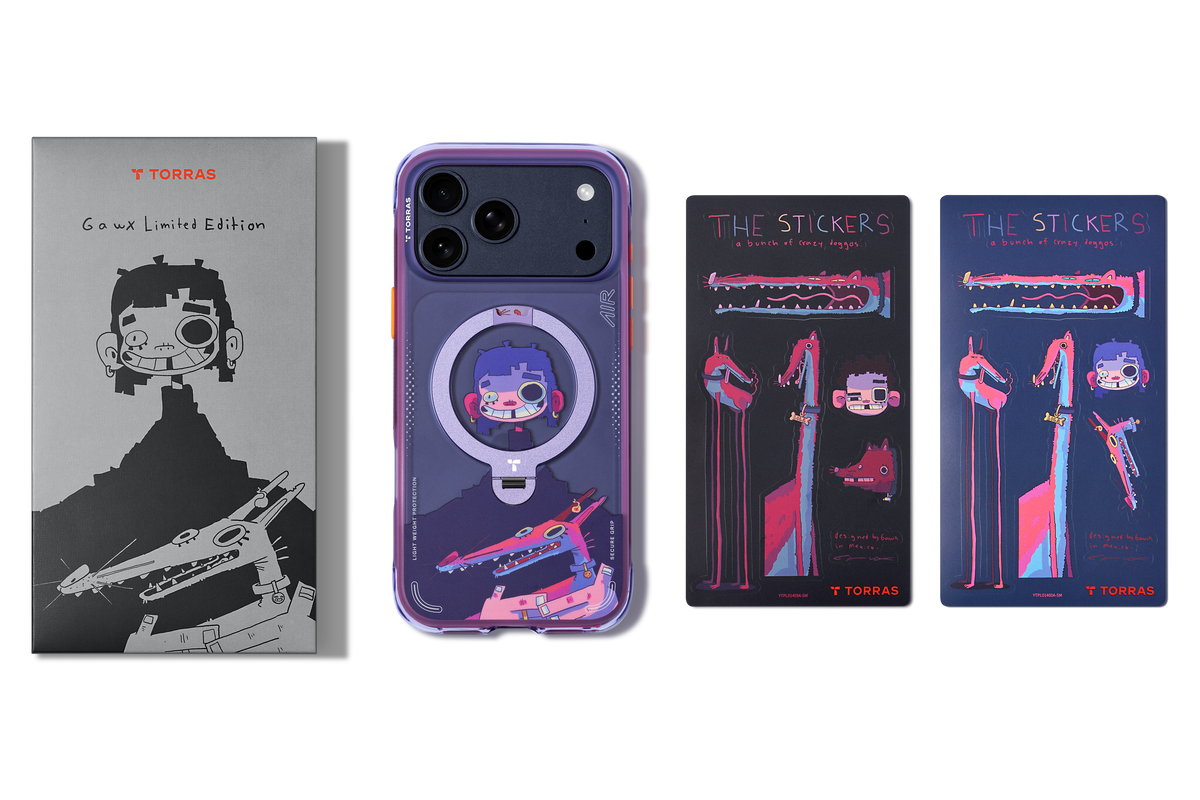 Torras iPhone 17 Pro Max Deksel Ostand Q3 Air Gawx Neon Night Muse