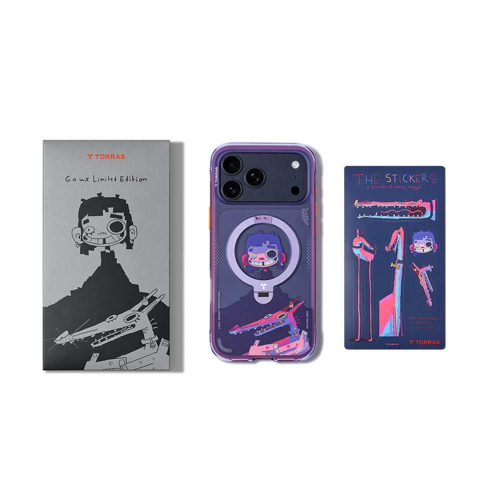 Torras iPhone 17 Pro Deksel Ostand Q3 Air Gawx Neon Night Muse