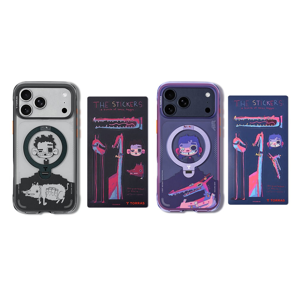 Torras iPhone 17 Pro Deksel Ostand Q3 Air Gawx Dawnbreak Guard