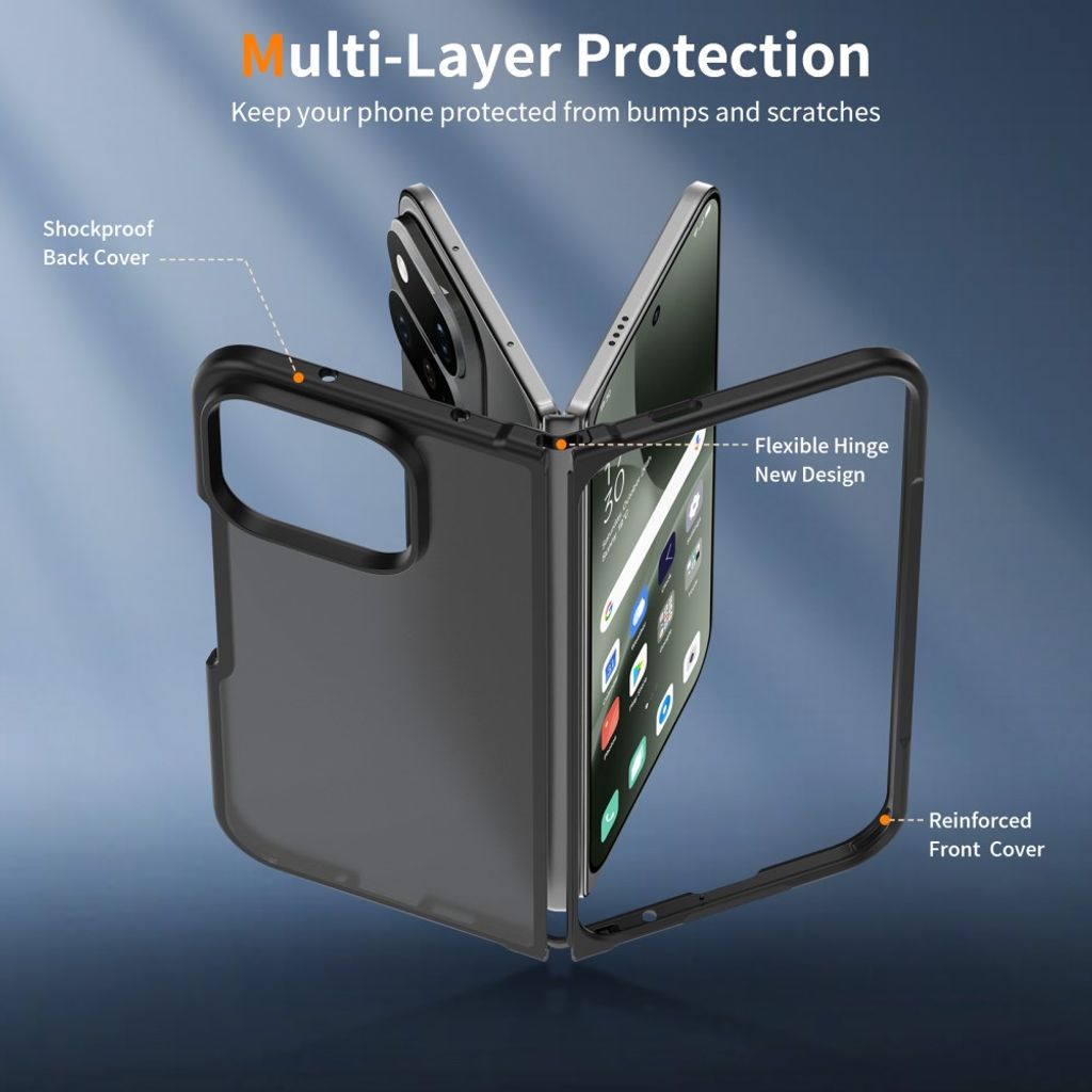 Google Pixel 11 Pro Fold Deksel Frosted Svart