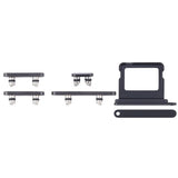 Knapper og SIM-kortholder for iPhone 16 og 16 Plus - Svart