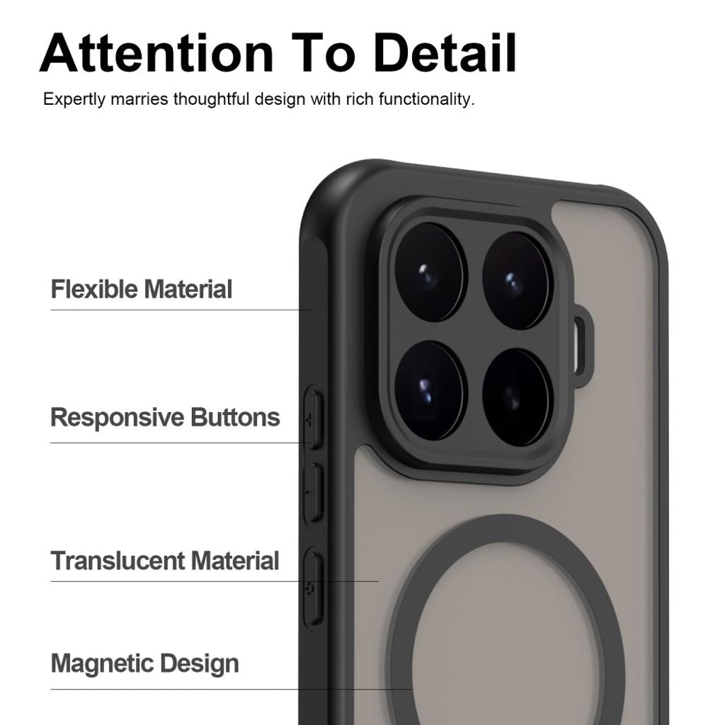 Xiaomi 17T Deksel Frosted MagSafe Svart