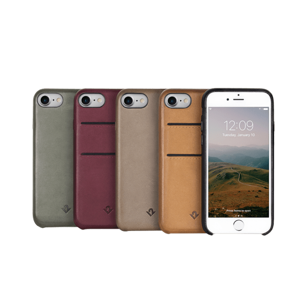 Twelve South iPhone 7 Plus/iPhone 8 Plus Deksel Relaxed Leather Marsala