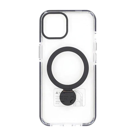 iPhone 13/14 Deksel Ringstativ MagSafe Klar Svart