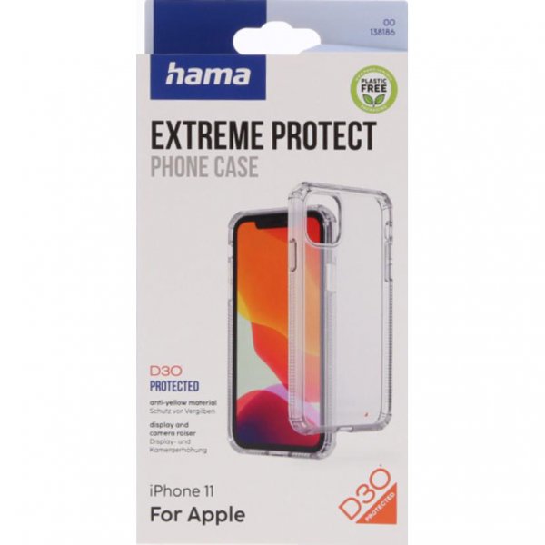 Hama iPhone 11 Deksel Extreme Protect Transparent