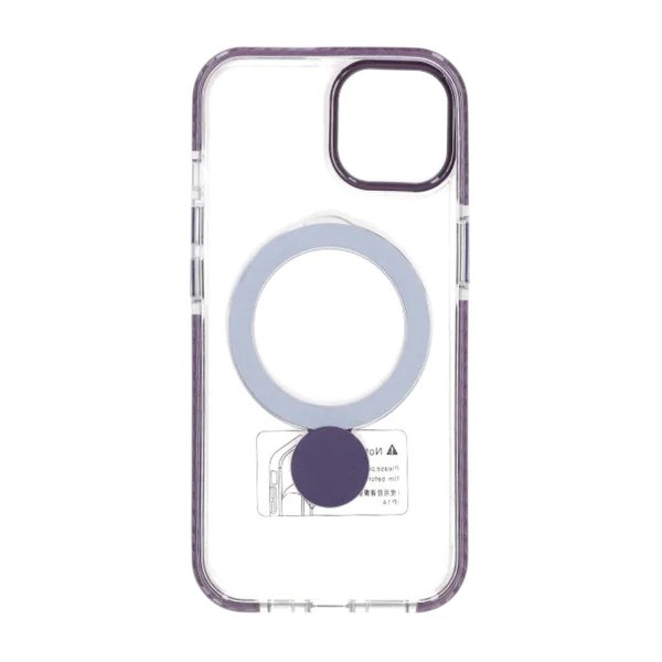 iPhone 15 Deksel Ring Stand MagSafe Lilla