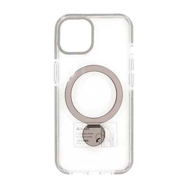 iPhone 13/iPhone 14 Deksel Ring Stand MagSafe Transparent