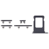 Knapper og SIM-kortholder for iPhone 15 Pro og 15 Pro Max - svart
