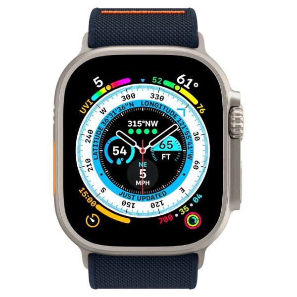 Spigen Apple Watch 44/45/46mm/Watch Ultra 49mm Armbånd Lite Fit Ultra Navy