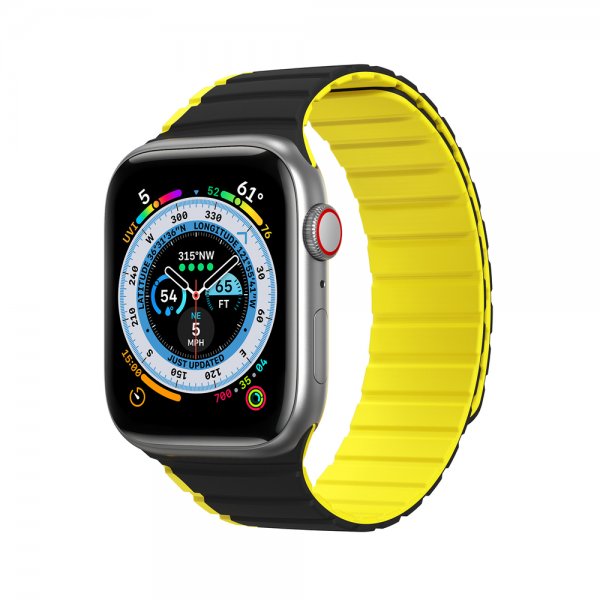 Dux Ducis Apple Watch 38/40/41/42mm Armbånd LD Series Svart Gul