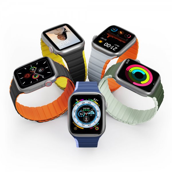 Dux Ducis Apple Watch 38/40/41/42mm Armbånd LD Series Svart Gul