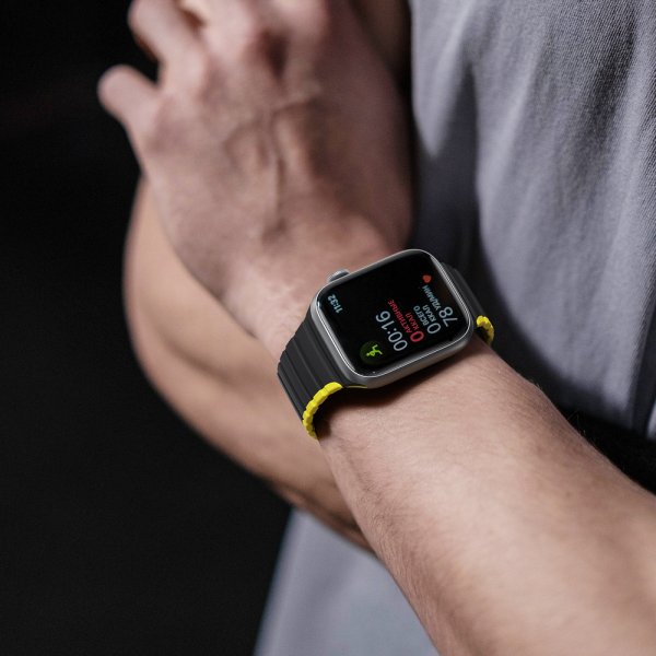 Dux Ducis Apple Watch 38/40/41/42mm Armbånd LD Series Svart Gul