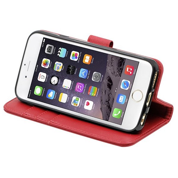 iPhone 6/6S Etui Avtagbart Deksel Rød