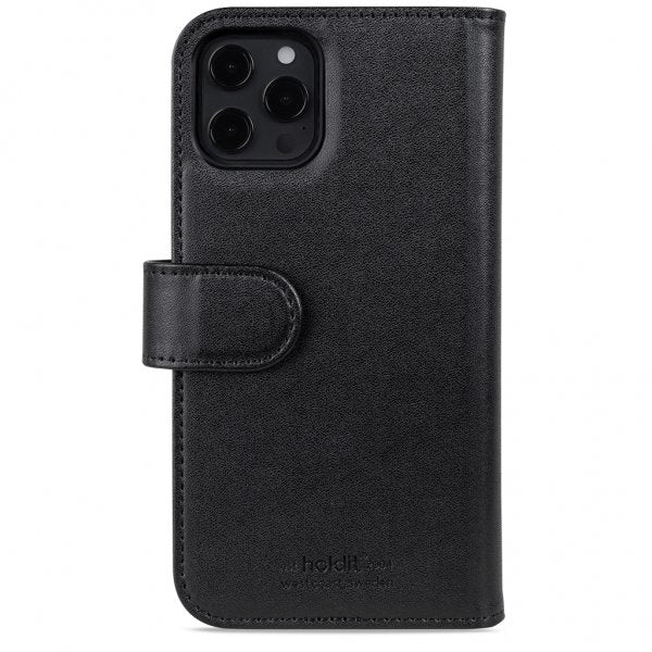 holdit iPhone 12/iPhone 12 Pro Etui WalletCase Extended Löstagbart Deksel Svart