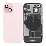 iPhone 15 Bakglass Komplett OEM - Rosa