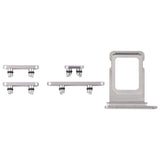 Knapper og SIM-kortholdere for iPhone 15 Pro og 15 Pro Max - Hvit